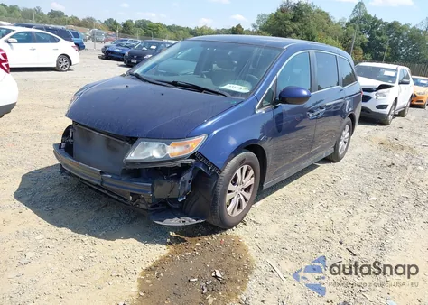 2016 Honda Odyssey Ex from USA, damaged, VIN 5FNRL5H4XGB110889